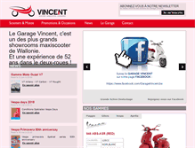 Tablet Screenshot of garagevincent.be